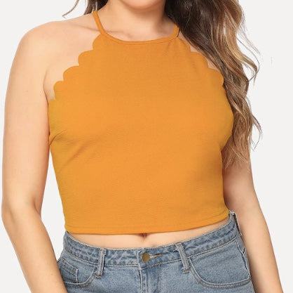 Scallop Halter Top